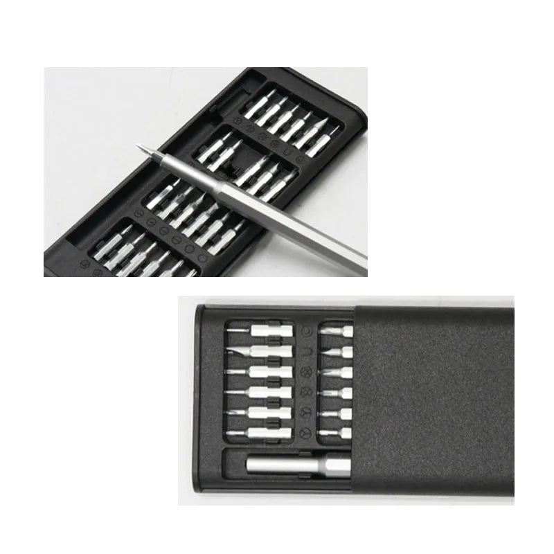 25 in 1 Magnetic Precision Screwdriver Set Mini Tools Kit for Mobile Phone PC Repair Professional Hardware with Torx Hex Bits