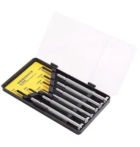 6Pcs/Set Destornde De Acero Vanadio Jewelers Watches Glasses Clock Jewelry Cell Phone Repairs Vanadium Steel Screwdriver Tools